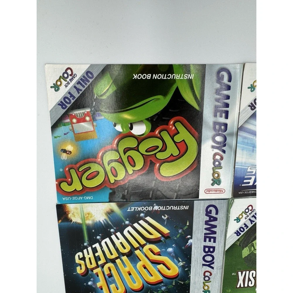 Nintendo GameBoy Color Manual Lot Of 7 -NO GAMES Frogger Donkey Kong Country Etc